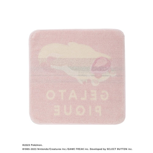 Pokemon Gelato Pique Towel, Japan exclusive collectible, pink background