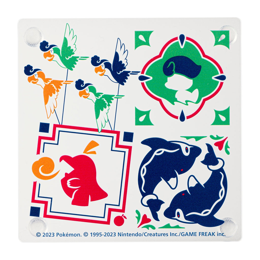 Set of 2 acrylic coasters Paldea tile