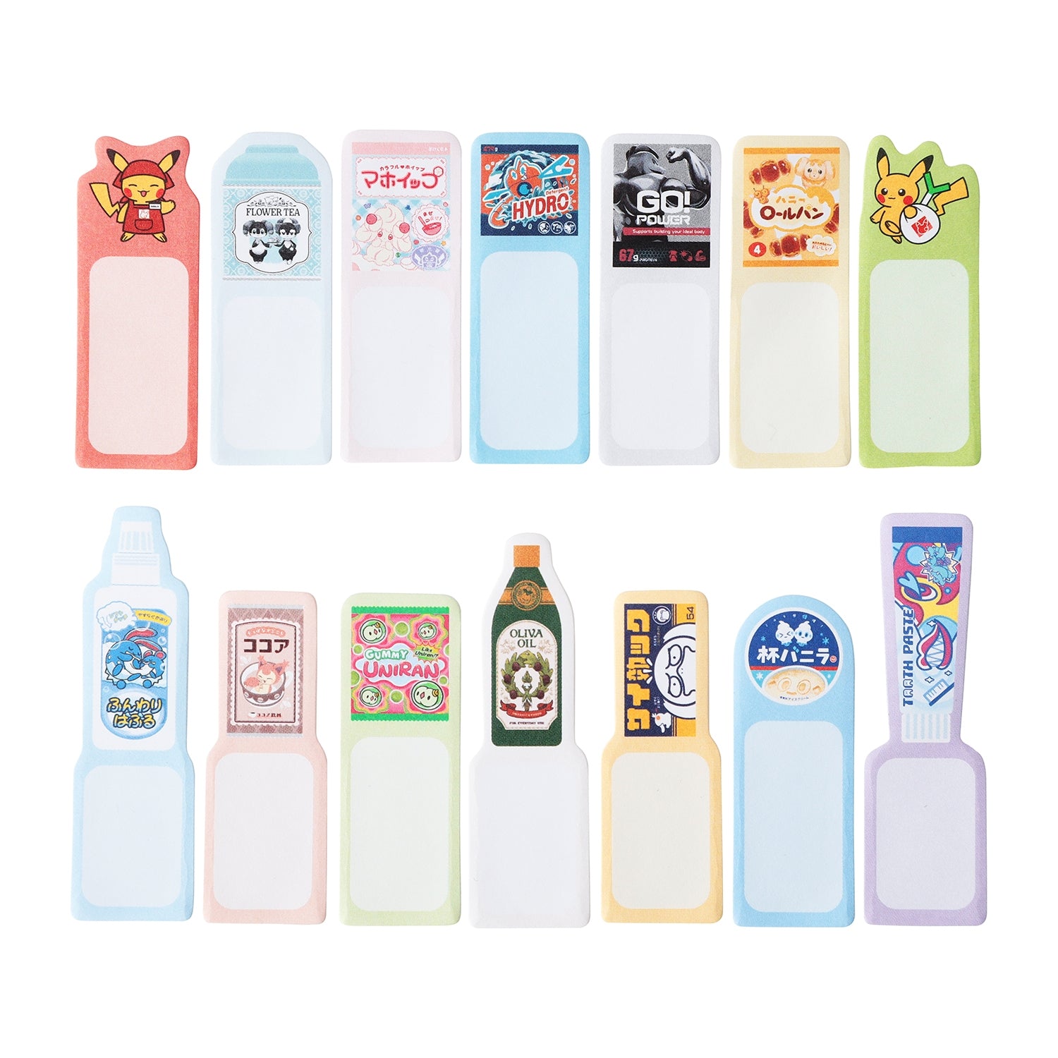 Official Pokemon Center Japan Sticky set Pika Pika Mart, collectible item from Japan