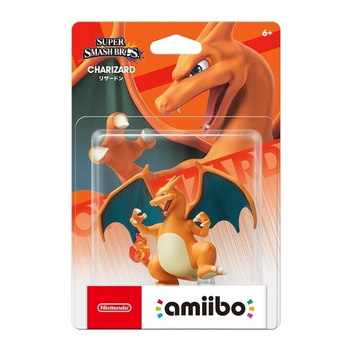 Amiibo Charizard figure from Japan with detailed wings and flame design