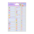 Name sticker Pretty Sweets Party!! with colorful sweets design from Japan