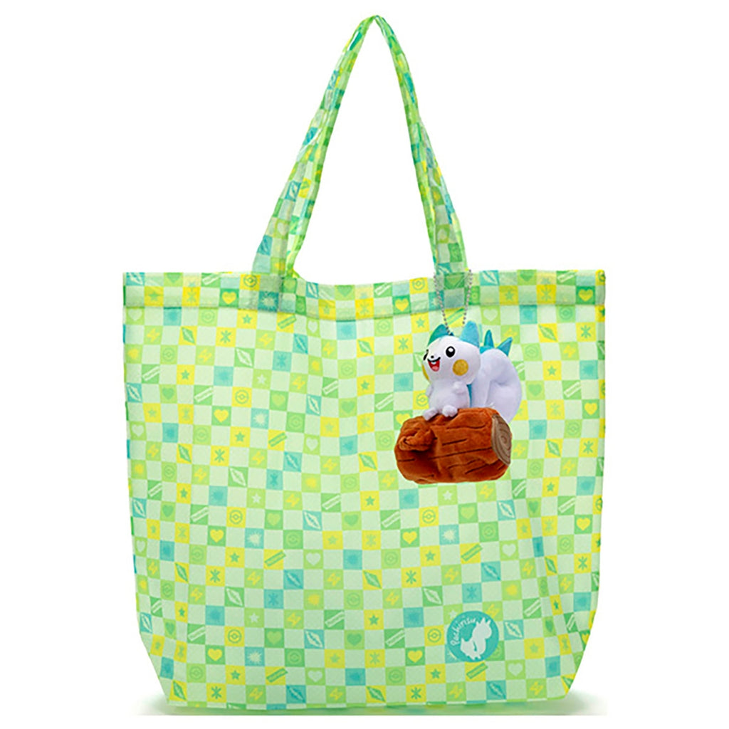 Pokemon Pachirisu stuffed animal bag with green strap from Japan