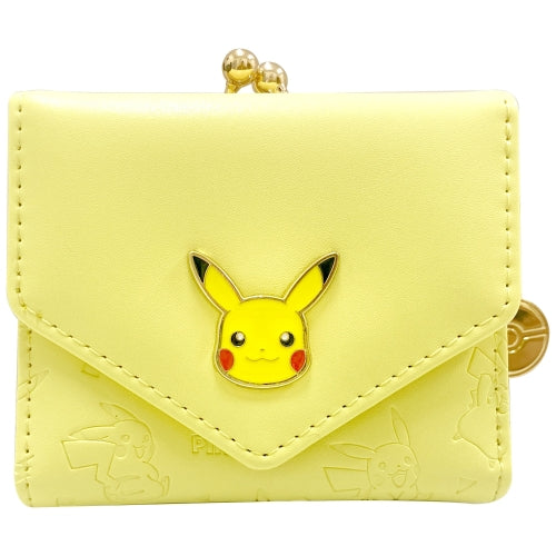 Clasp mini wallet Pikachu face plate