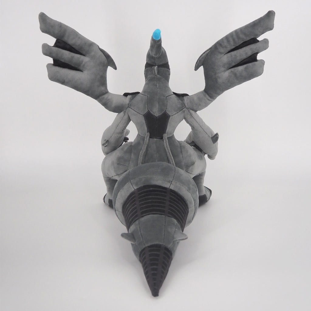 Japanese Zekrom toy, back view with Pokemon logo