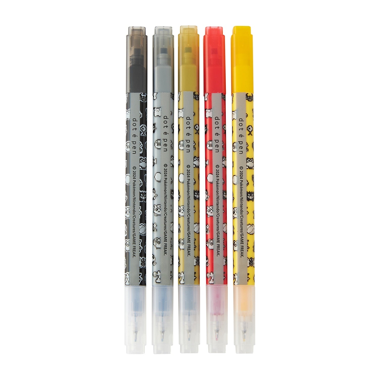 Pokemon Center Online Dot-E-Pen Set with 5 pieces, shipped from Japan