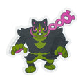 Pokemon sticker featuring Okidogi from Japan, Poison/Fighting-type Pokemon