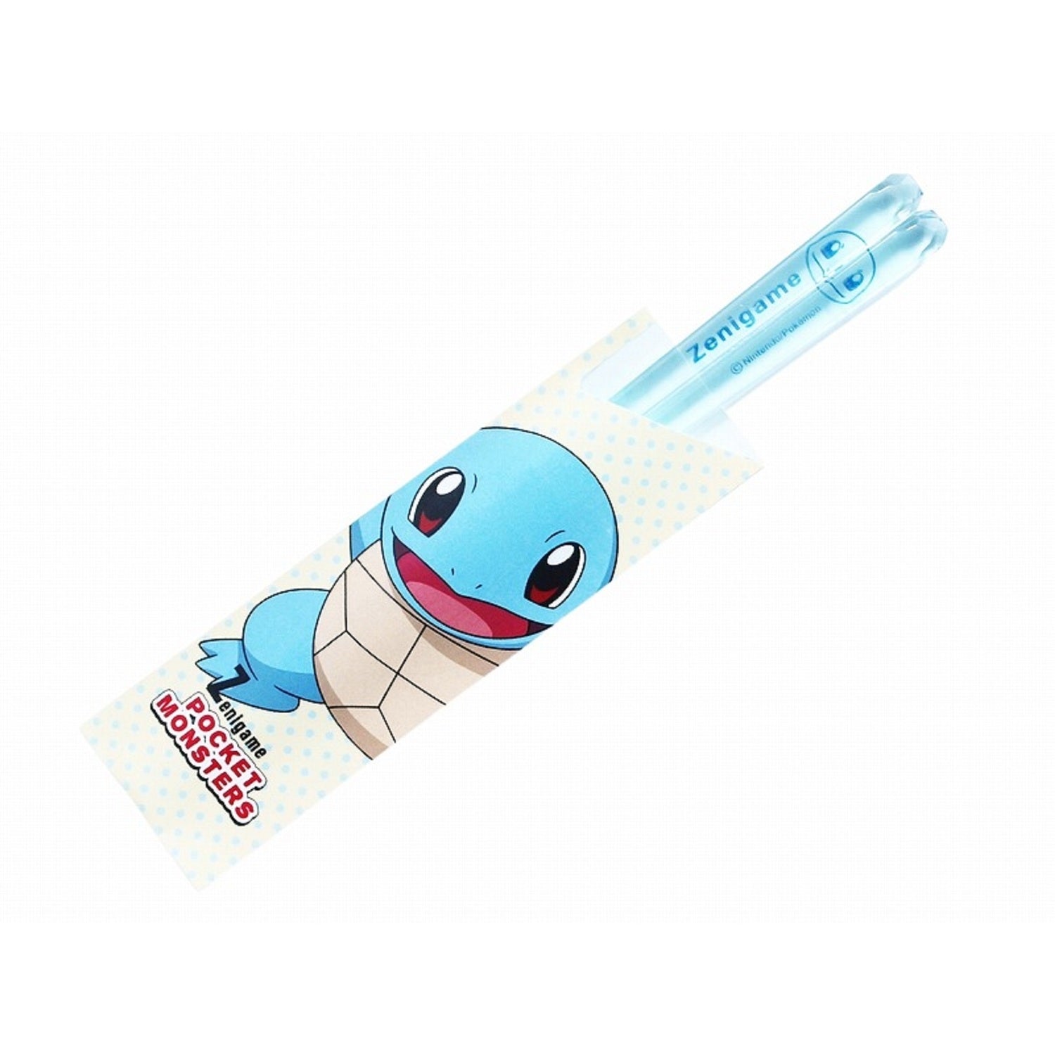 Squirtle Clear Chopsticks from Japan, official Pokemon Center design