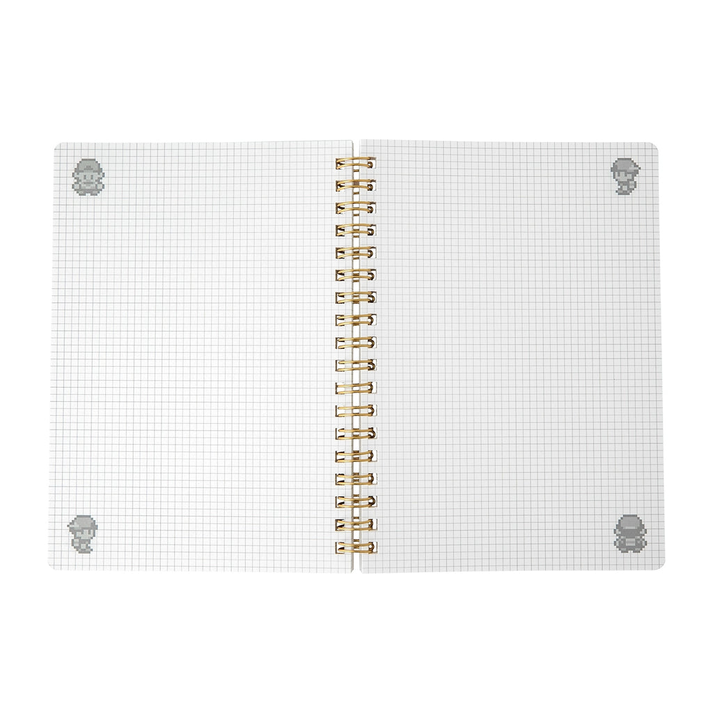 B6 ring notebook game dot gold silver