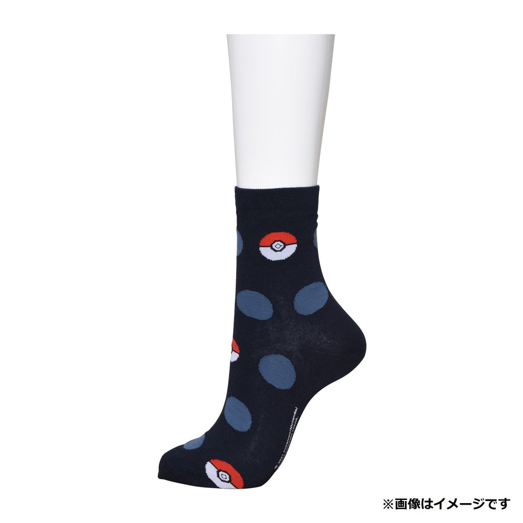 [Choice] Middle Socks Poké Ball Dot BL (25-27cm)