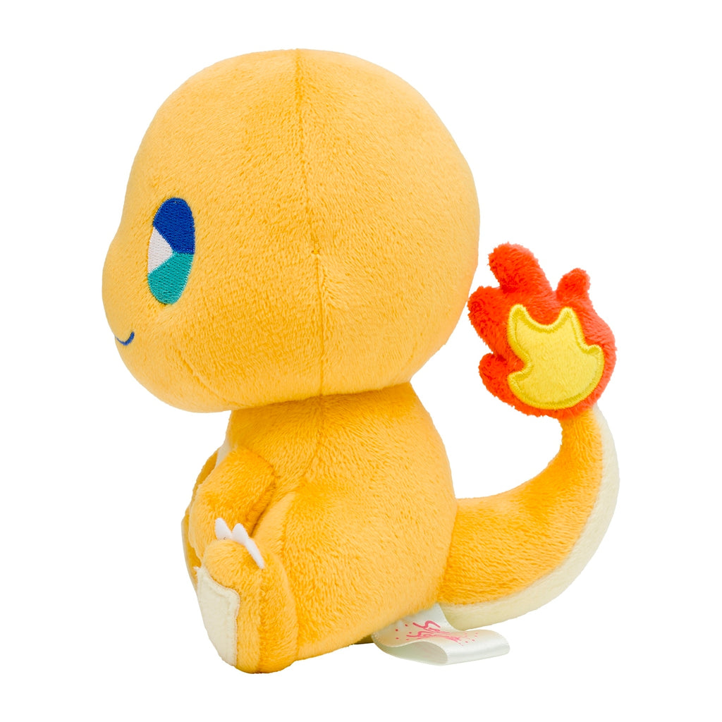 Adorable Charmander plush sitting pose with Japanese packaging