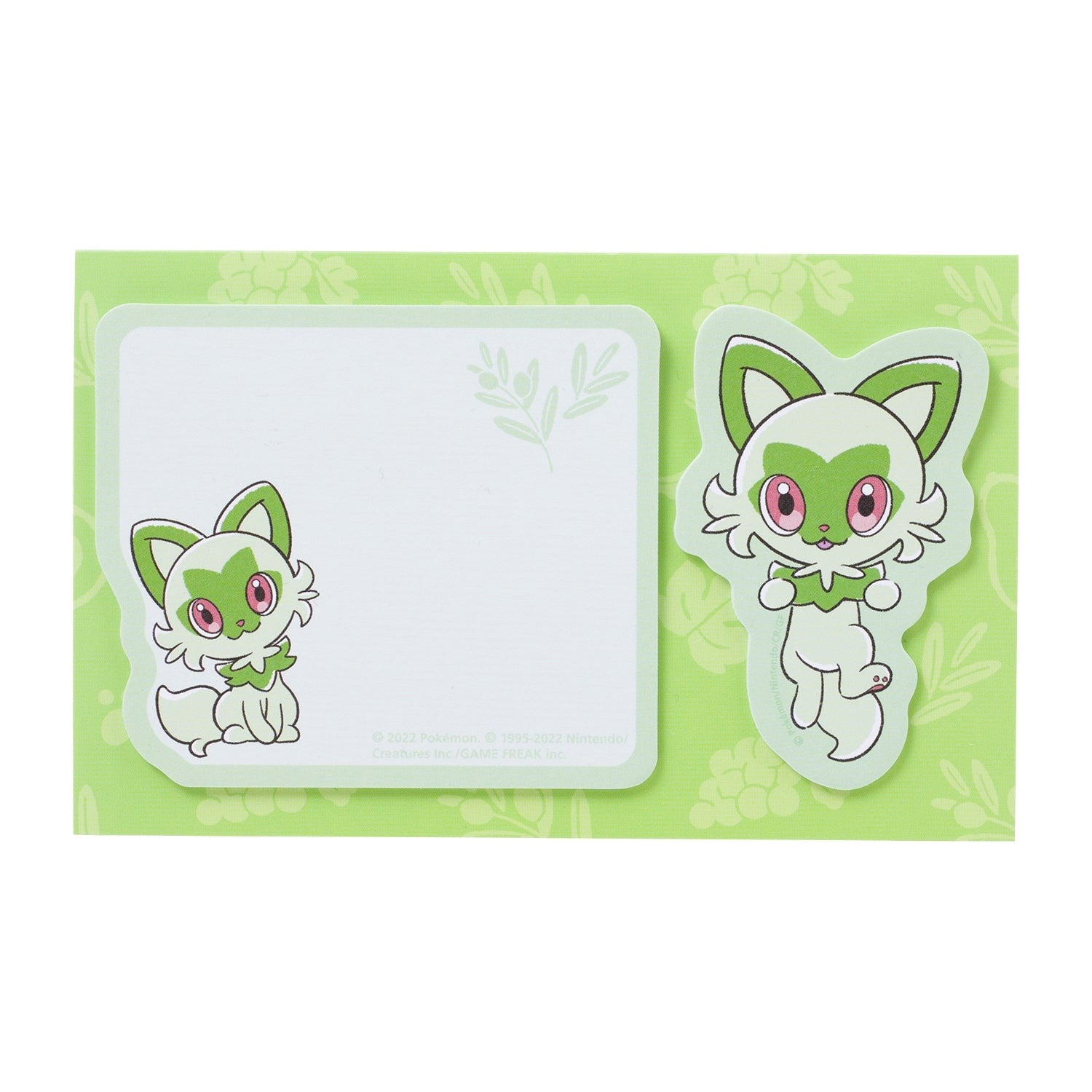 Die-cut sticky notes set Nyaoha featuring Sprigatito from Japan