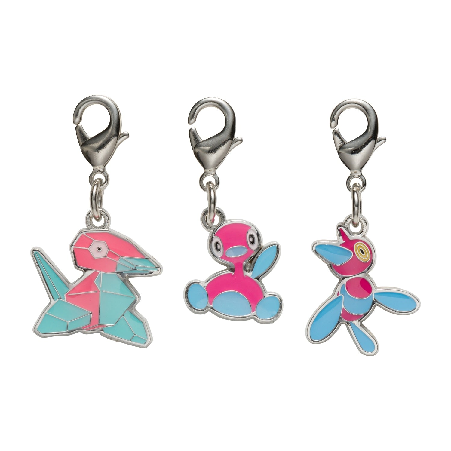 Pokemon National Encyclopedia Metal Charm 137 from Japan, featuring a detailed metal design
