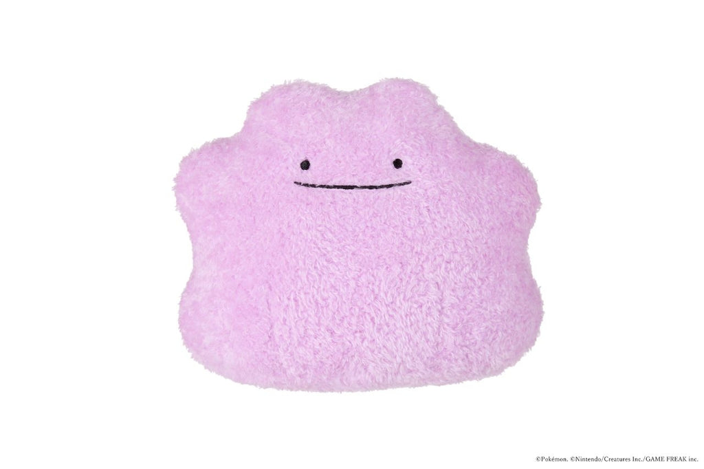 Metamon fluffy petite plush toy with cute face from Japan