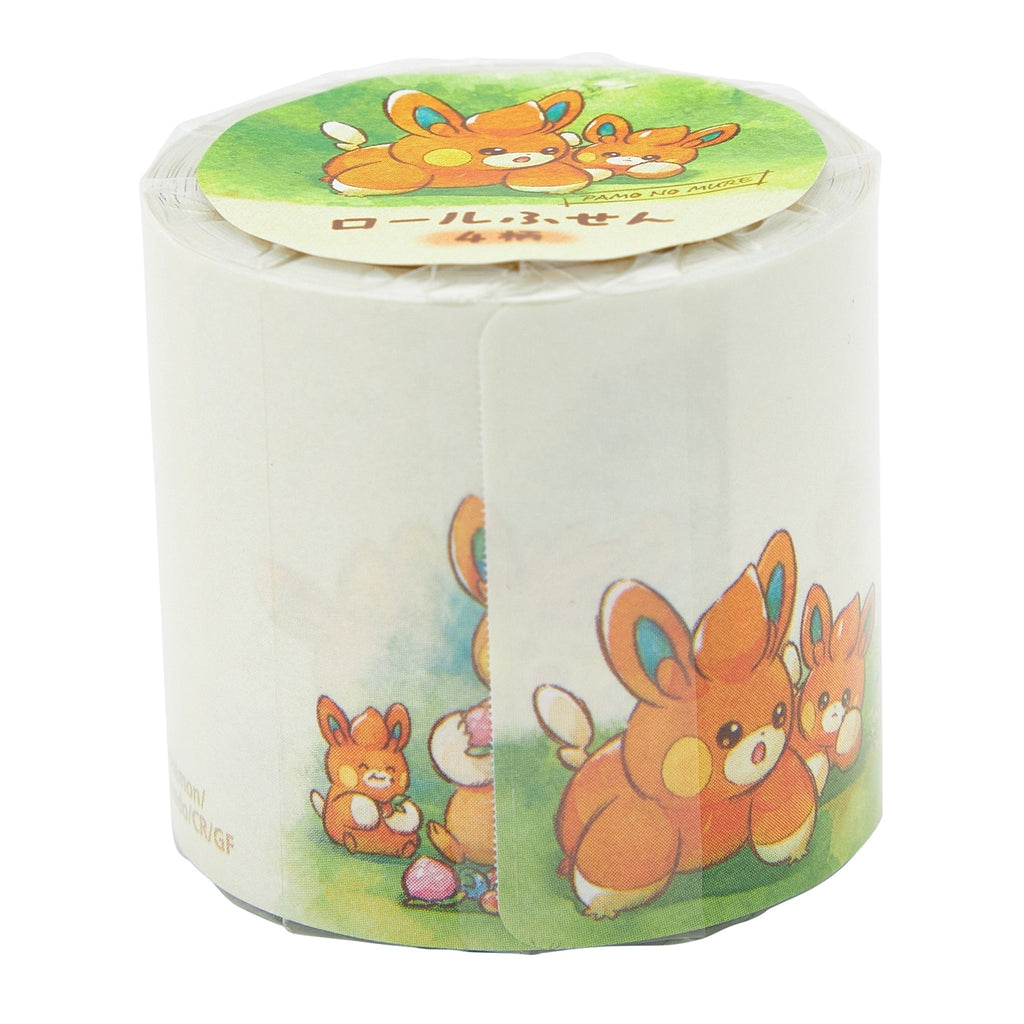 Pokemon Roll Sticky Paper PAMO NO MURE with colorful characters from Japan