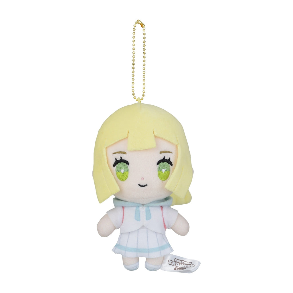 Lillie plushie from Japan, smiling face and pink hat