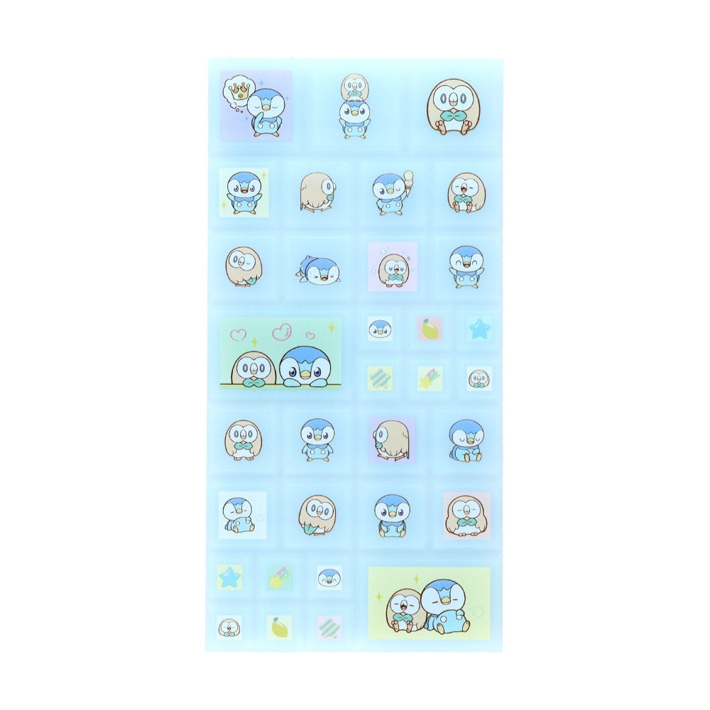 Tile sticker Poke piece Piplup & Mokuro