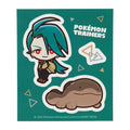 Pokémon Trainers Chili & Doo sticker from Japan, featuring official artwork