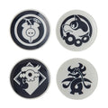 Poke Crest Kitakami no Sato Momowaro Set small plate from Japan, featuring Pecharunt