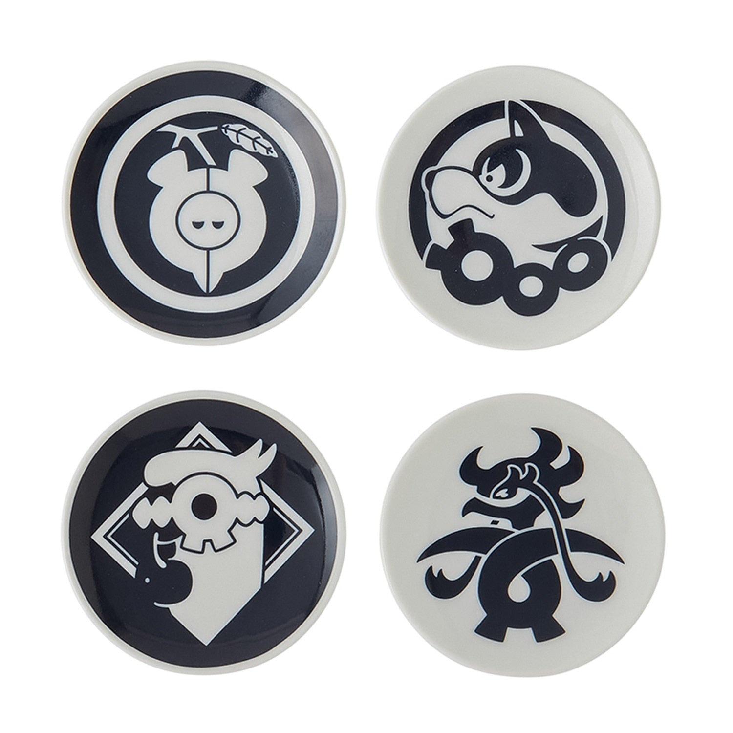 Poke Crest Kitakami no Sato Momowaro Set small plate from Japan, featuring Pecharunt