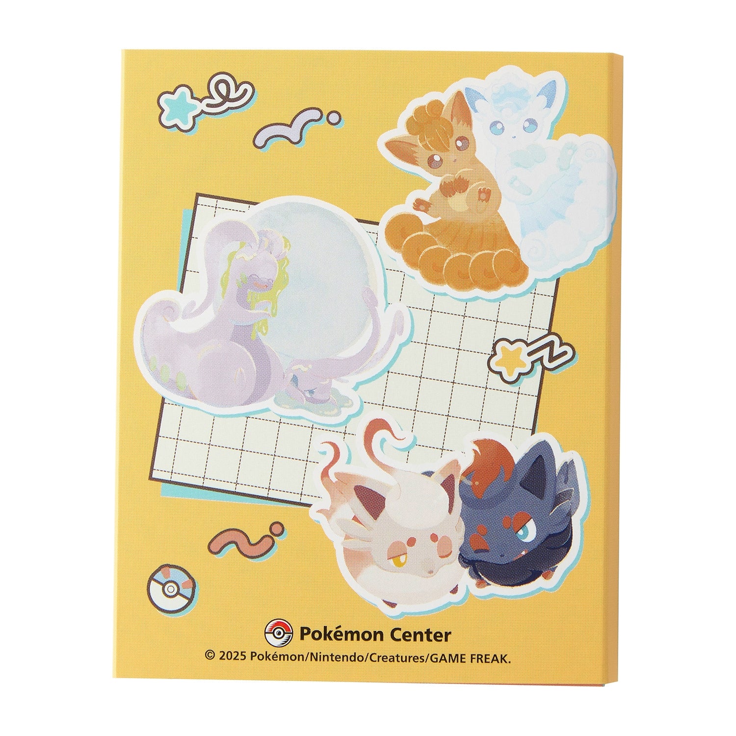 Authentic Japan Pokemon Center sticky set with unique design details
