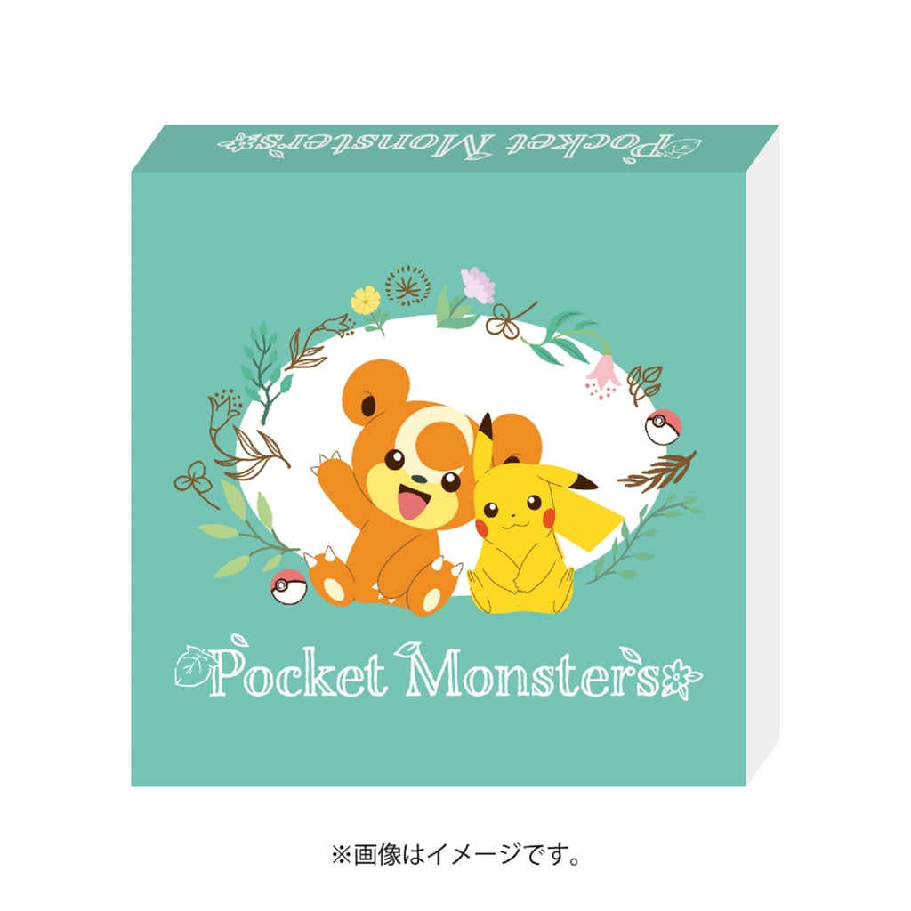 Close-up of Square Memo Botanical from Japan, showcasing authentic Pokemon Center Japan quality