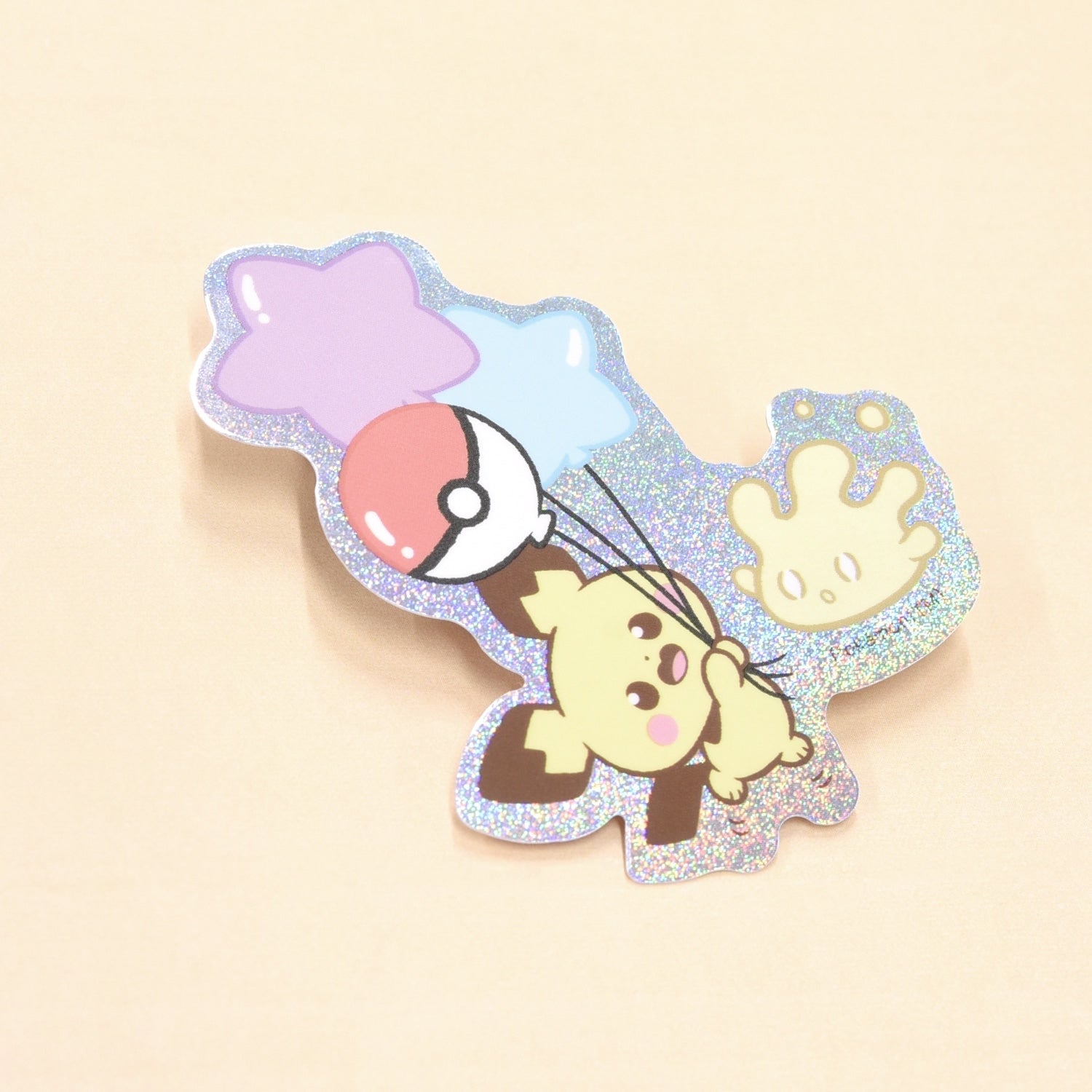 Pokepiece Mobile Sticker Pichu & Mahomer 925F