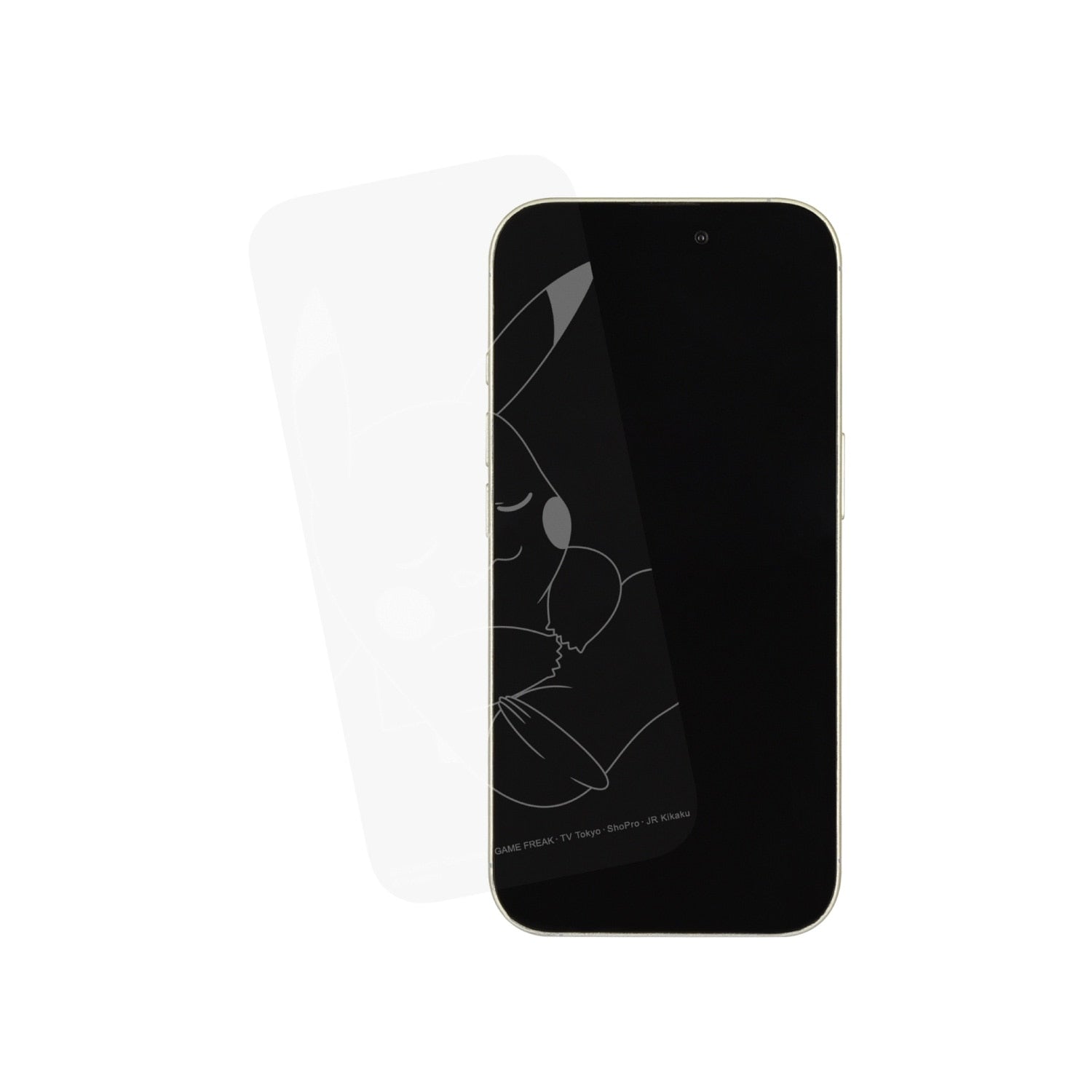 Glass screen protector Pikachu compatible with iPhone16/15/15Pro/14/14Pro/13/...