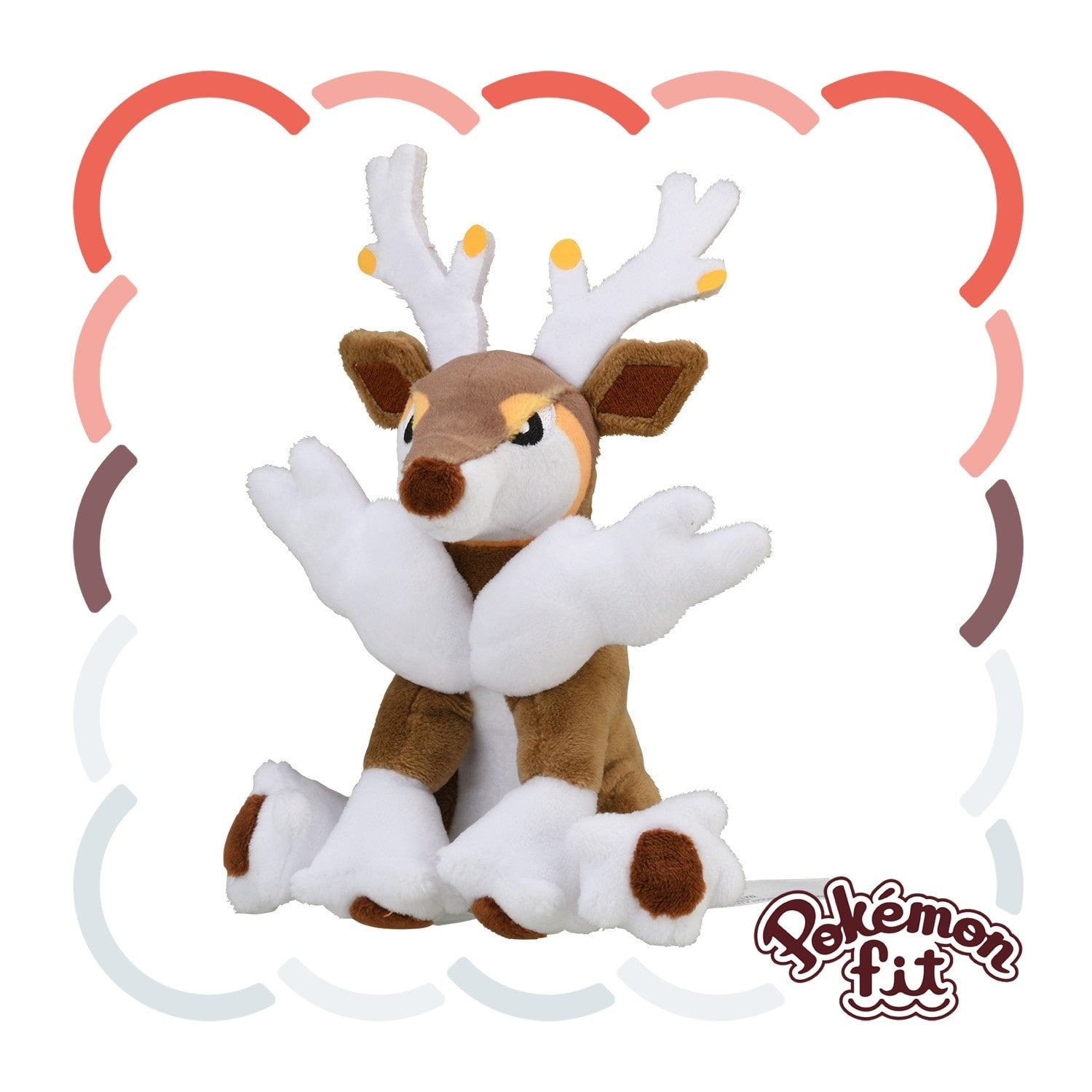 Sawsbuck Winter Form Pokémon Fit Plush #586 | Official Pokemon Center Japan