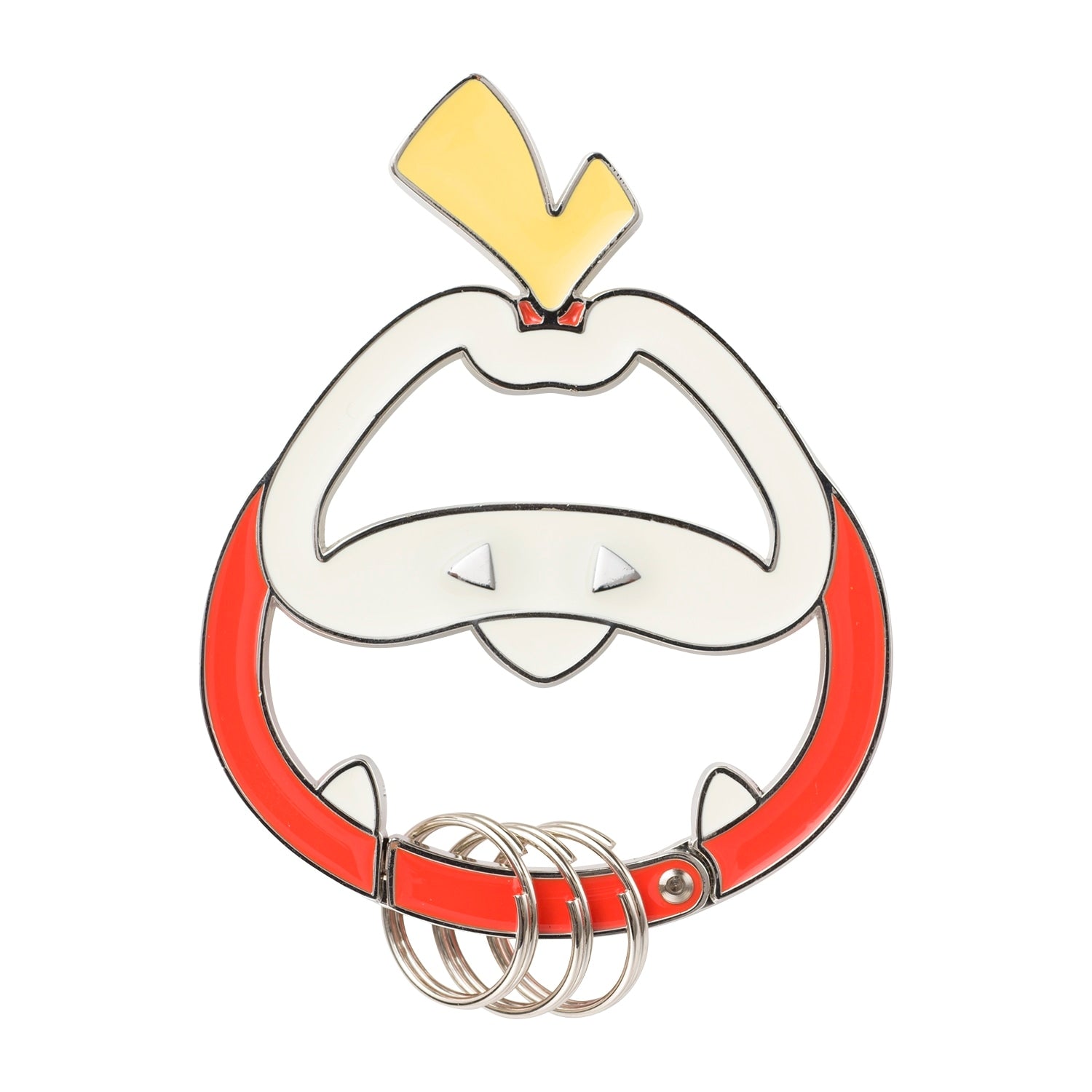 Authentic Japanese Pokemon Carabiner Hogator, Fuecoco character with detailed expression