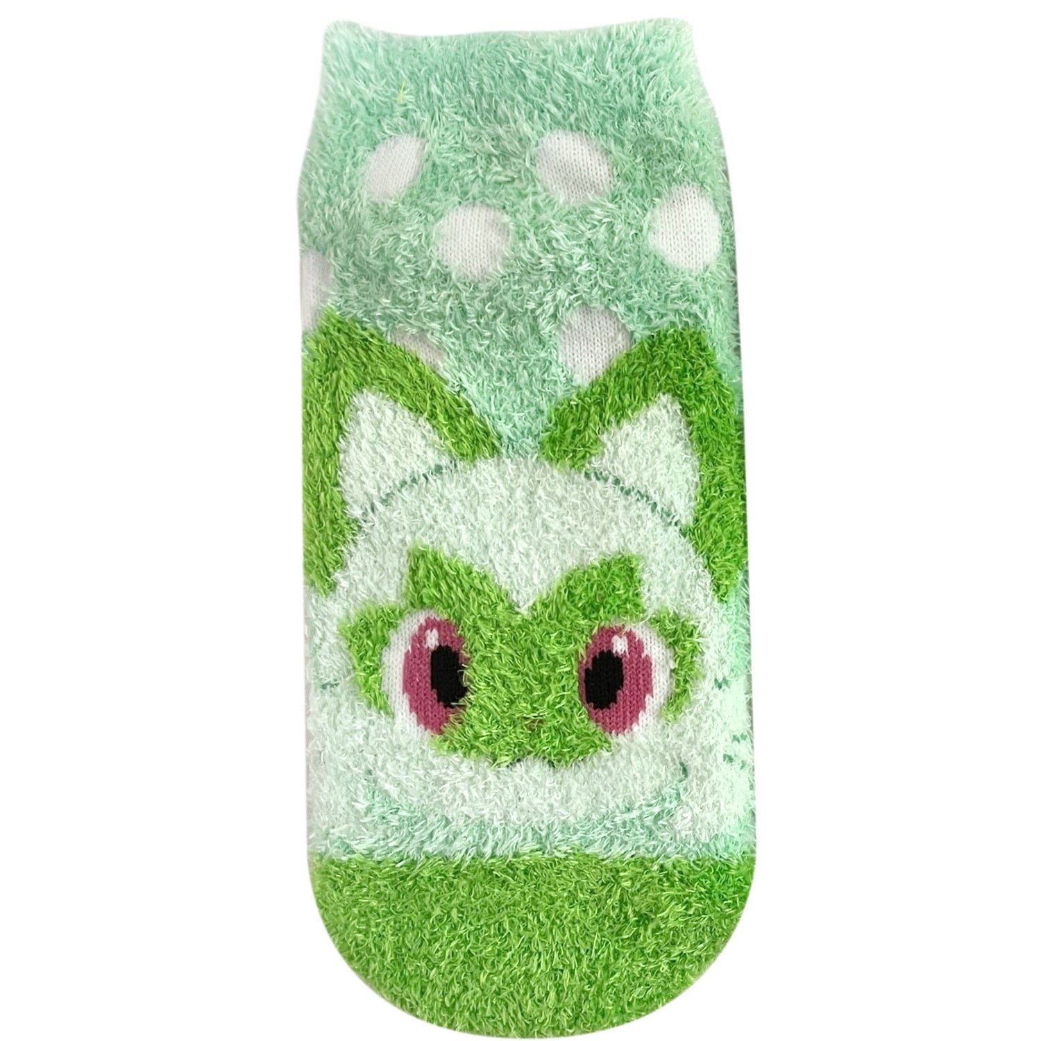 Fluffy socks Nyaoha dots (23-25cm)