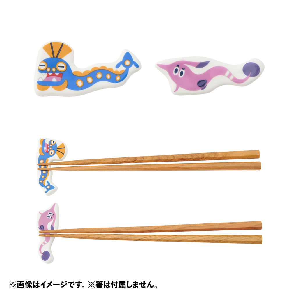 Pair chopstick rest set POKÉMON NYORO NYORO FRIENDS Huntail & Sakurabis