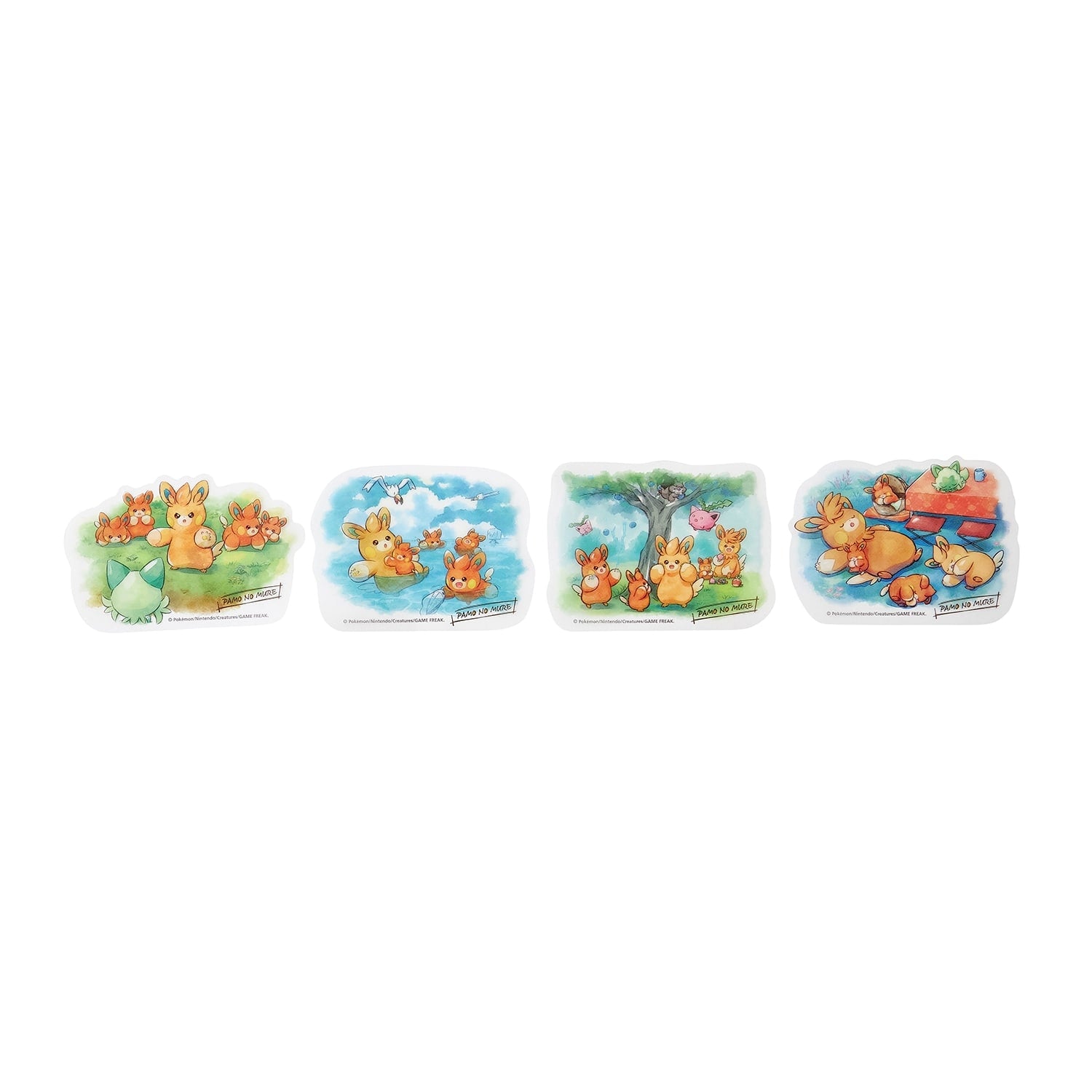 Charmander Pokemon stickers from Japan, featuring Fire-type Lizard Pokemon, official Pokemon Center release