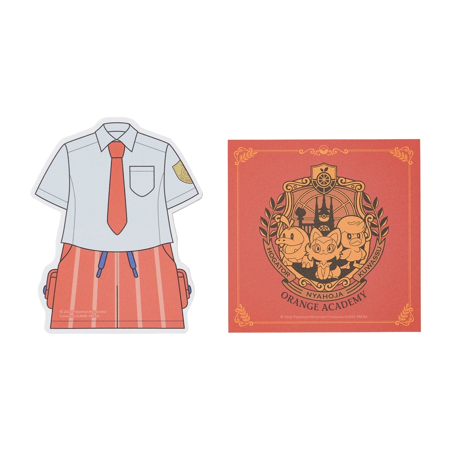 Grape Academy die-cut memo pad with Pokemon logo from Japan
