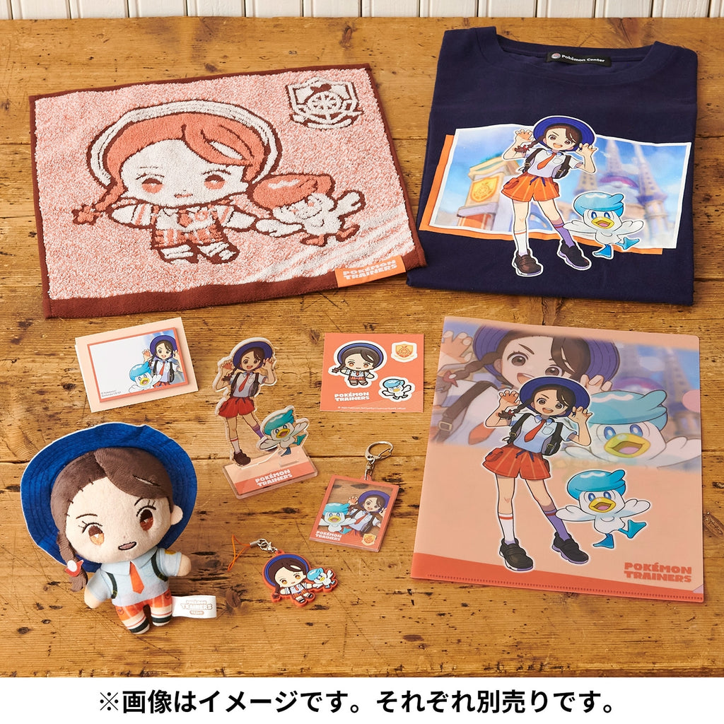 POKÉMON TRAINERS Aoi & Kwass guest towel with official Pokemon logo, made in Japan
