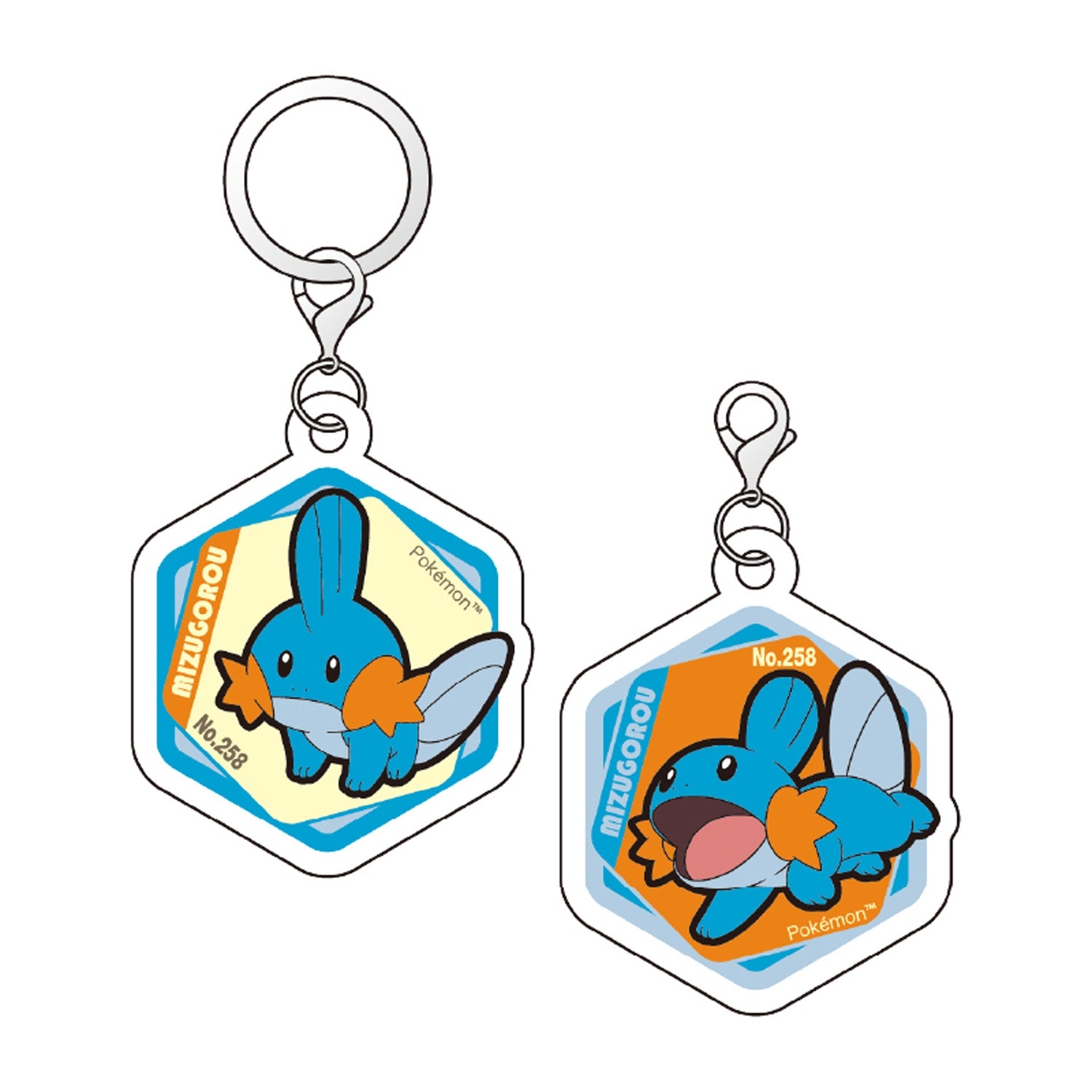 Mudkip acrylic marker charm set vol.2 from Japan, featuring a water-type Pokemon