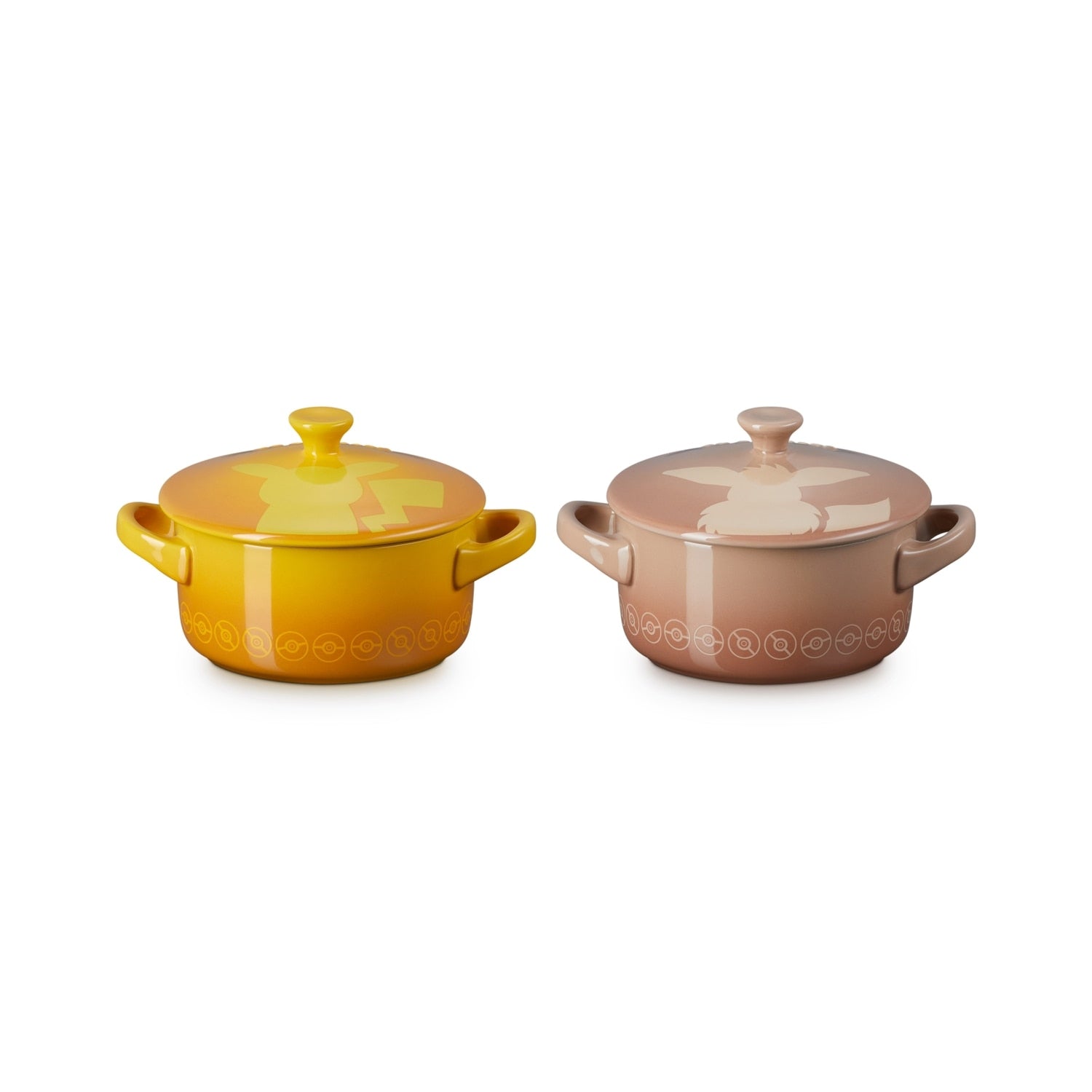 [LE CREUSET] Mini Cocotte (2 pieces) Pikachu/Eevee