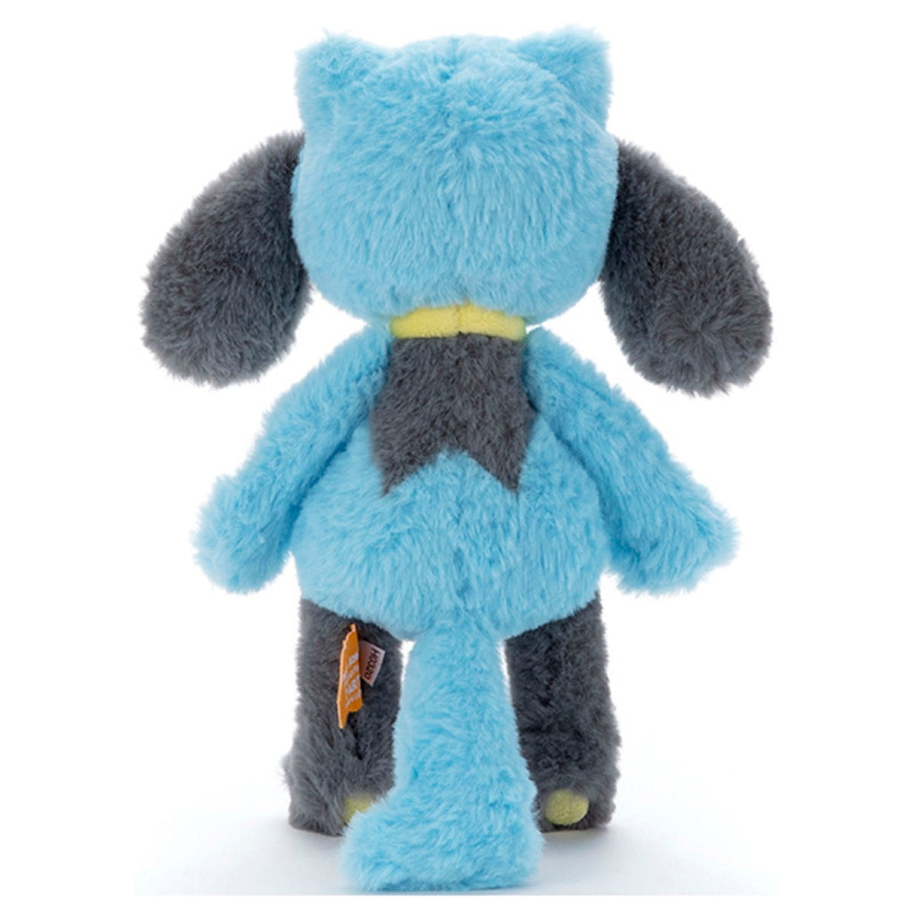 Authentic Japanese Pokemon Riolu stuffed toy with detailed design from Japan
