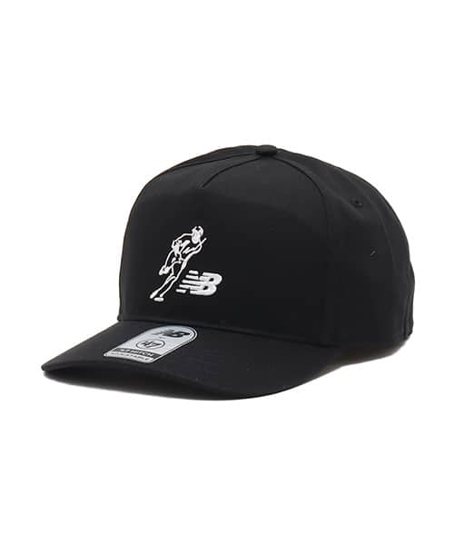 New Balance SHOHEI SIGNATURE TWILL CAP, blue twill fabric with white logo, from Japan