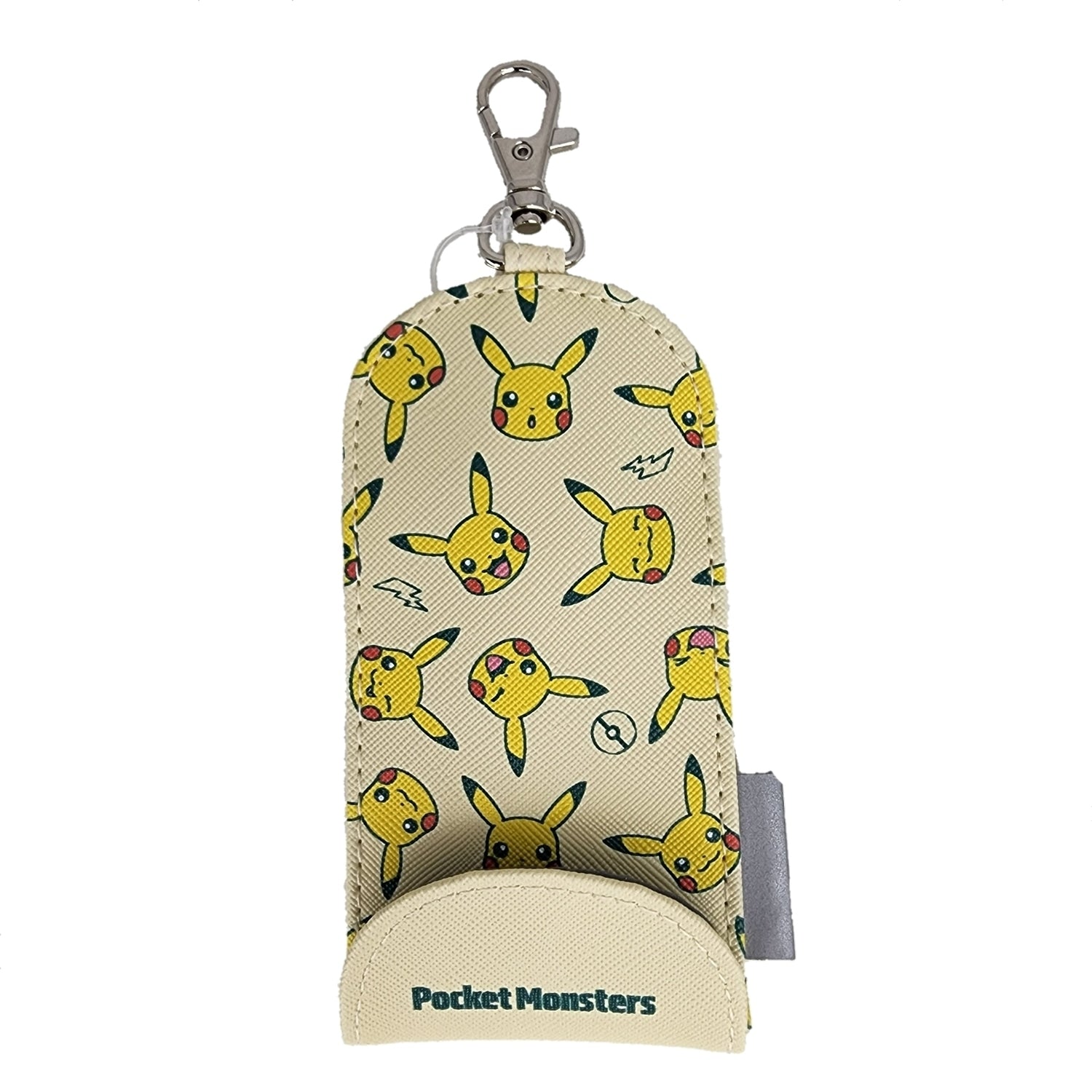 Pikachu key case with reel from Japan, featuring Electric-type Pokemon design