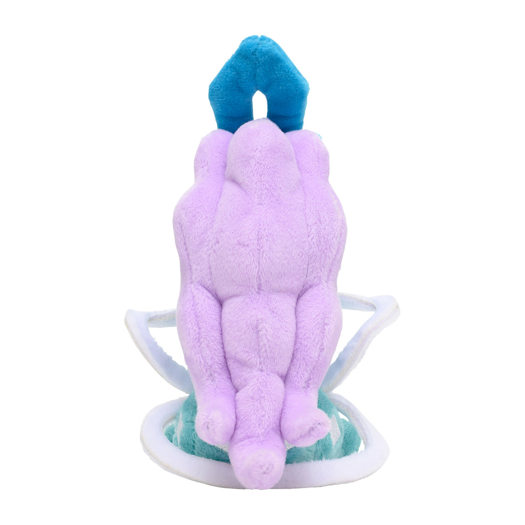 Japanese Suicune plush with poseable limbs and official Pokémon Center tag from Japan