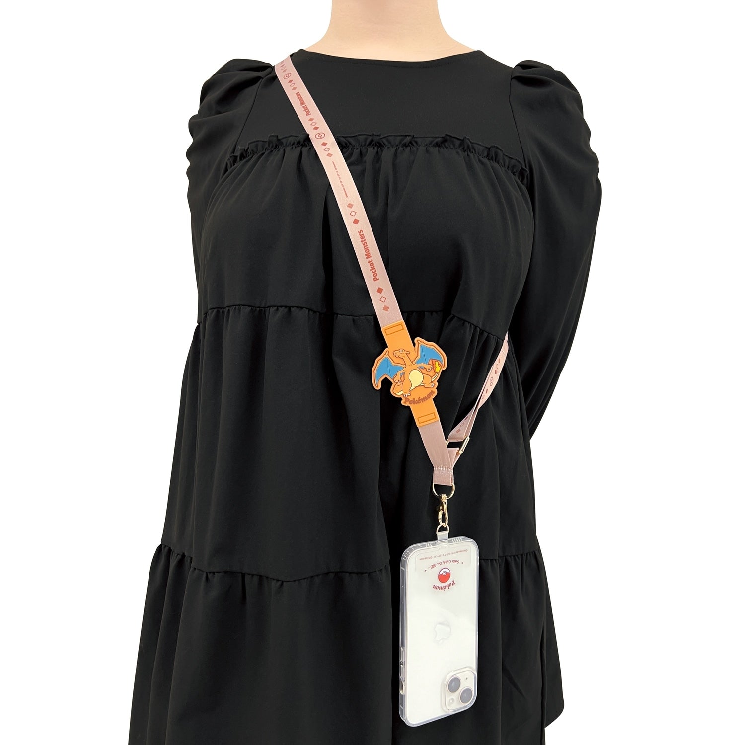 Shoulder strap Charizard with rubber parts