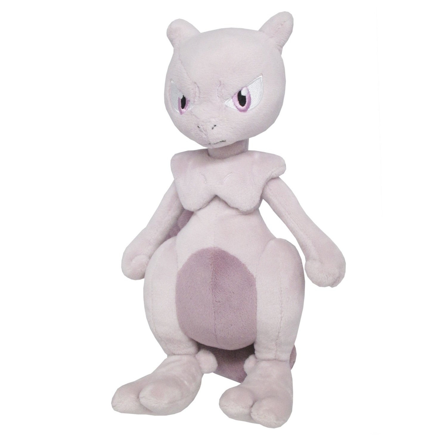 Mewtwo plush toy with vibrant purple fur from Japan