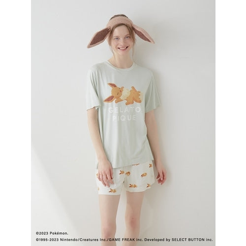 [gelato pique] Cool touch print T-shirt & shorts set Mint