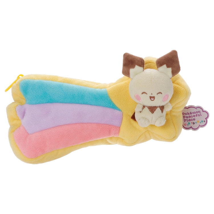 Pichu Pokepiece plushie from Japan, cute face detail