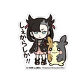 B-SIDE LABEL Pokemon Sticker BIG Marie & Morpeko from Japan, featuring Electric/Dark-type Morpeko