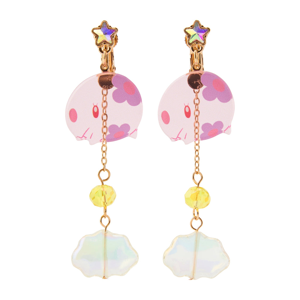 Pokémon Munna Earrings with cute facial expression from Japan