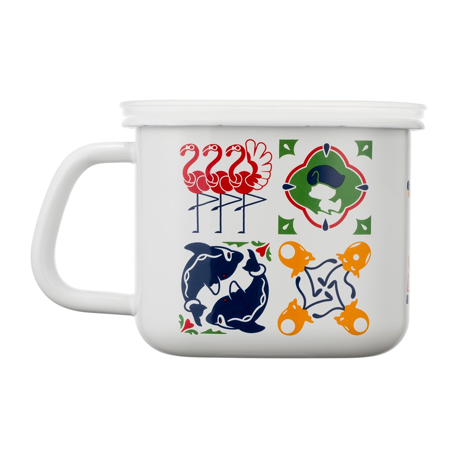 Enamel square multi pot Paldea tile