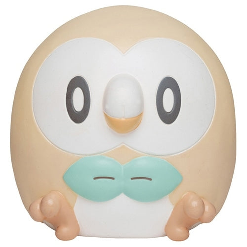 Poke Piece Punikyun Light Mokuro Rowlet figurine from Japan