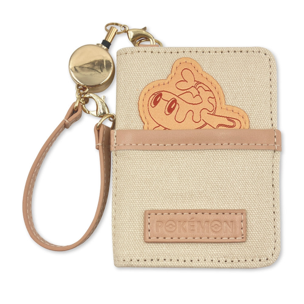 Bi-fold pass case Hyokkori emblem Sharitatsu