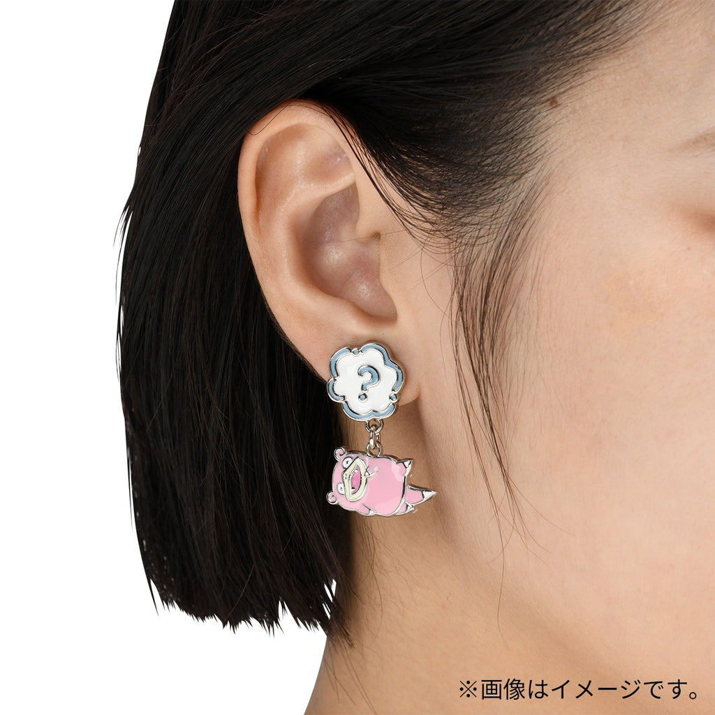 Authentic Pokemon DOWASURE Yadon earrings with JAN code from Japan